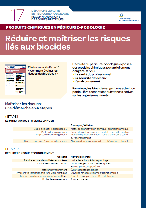 Comment maîtriser les risques des biocides ?